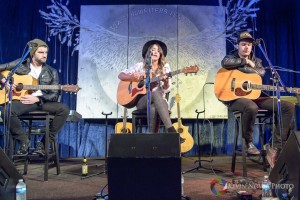 January 16, 2015--Davis Naish, Kelsey Waters and Adam James at the 2015 30A Songwriter's Festival. ©2015 Kevin Novak